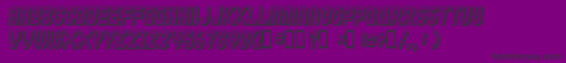 DISKOTEQUE Font – Black Fonts on Purple Background