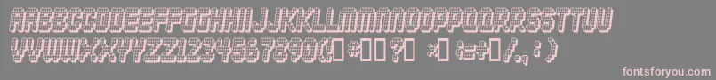 DISKOTEQUE Font – Pink Fonts on Gray Background