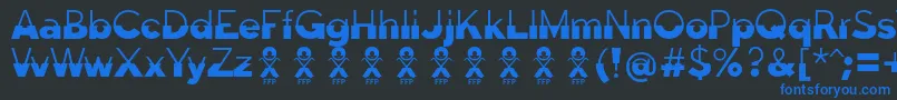 fuente Disoluta font FFP – Fuentes Azules Sobre Fondo Negro