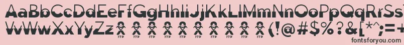 fuente Disoluta font FFP – Fuentes Negras Sobre Fondo Rosa