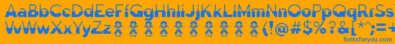 fuente Disoluta font FFP – Fuentes Azules Sobre Fondo Naranja