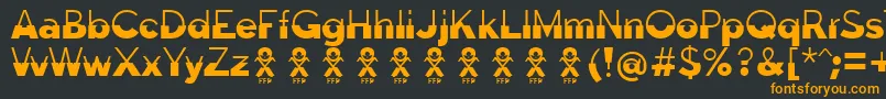 fuente Disoluta font FFP – Fuentes Naranjas Sobre Fondo Negro