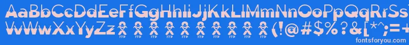 fuente Disoluta font FFP – Fuentes Rosadas Sobre Fondo Azul