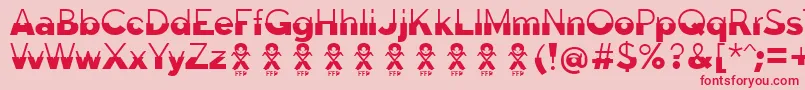 fuente Disoluta font FFP – Fuentes Rojas Sobre Fondo Rosa