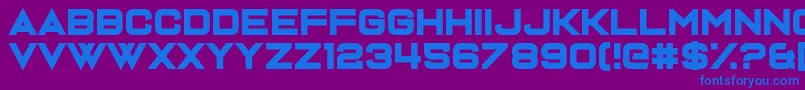 Шрифт Dispence – синие шрифты на фиолетовом фоне