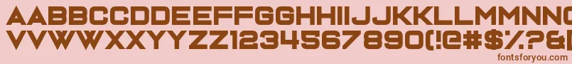 Шрифт Dispence – коричневые шрифты на розовом фоне
