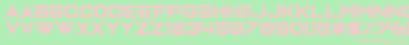 Dispence-fontti – vaaleanpunaiset fontit vihreällä taustalla