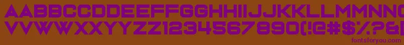 Шрифт Dispence – фиолетовые шрифты на коричневом фоне
