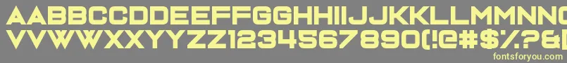 Dispence-fontti – keltaiset fontit harmaalla taustalla