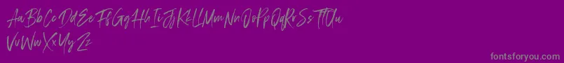 Displatter Font – Gray Fonts on Purple Background