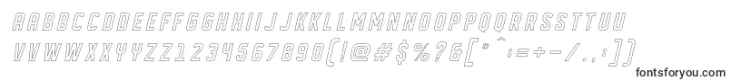 DISPLAYED Oblique outline Font – Fonts Starting with D