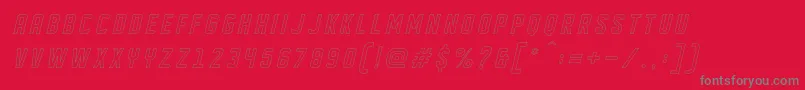 Más sobre la fuente DISPLAYED Oblique outline fuente DISPLAYED Oblique outline – Fuentes Grises Sobre Fondo Rojo