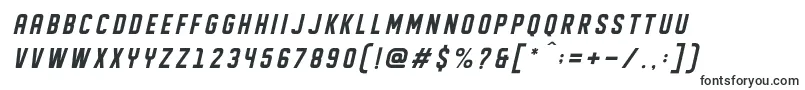DISPLAYED Oblique Font – Technical Fonts
