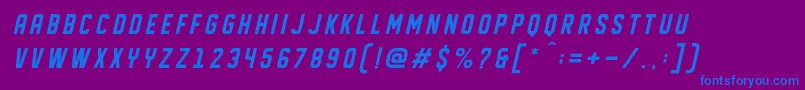 More about DISPLAYED Oblique Font DISPLAYED Oblique Font – Blue Fonts on Purple Background