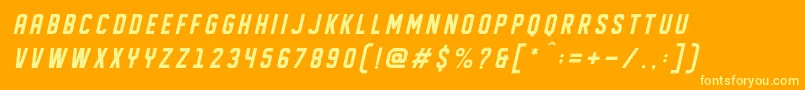 More about DISPLAYED Oblique Font DISPLAYED Oblique Font – Yellow Fonts on Orange Background