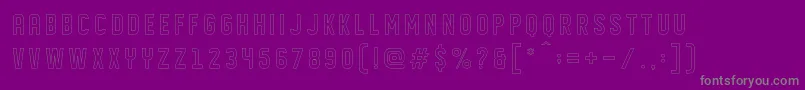 DISPLAYED outline Font – Gray Fonts on Purple Background