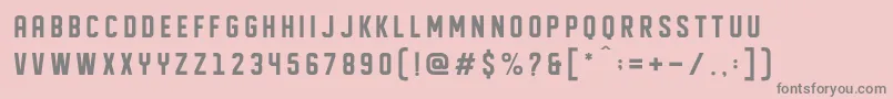 DISPLAYED Font – Gray Fonts on Pink Background