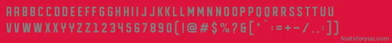 fuente DISPLAYED – Fuentes Grises Sobre Fondo Rojo