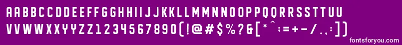DISPLAYED Font – White Fonts on Purple Background