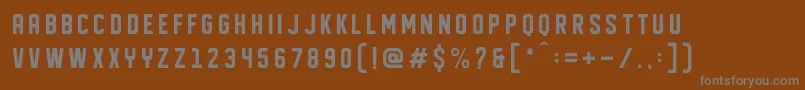DISPLAYED Font – Gray Fonts on Brown Background
