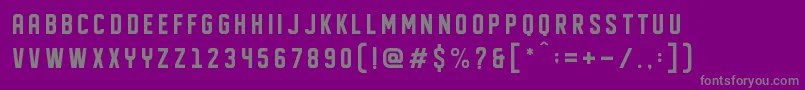 DISPLAYED Font – Gray Fonts on Purple Background
