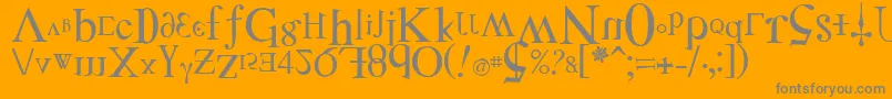 Подробнее о шрифте DISTF Шрифт DISTF – серые шрифты на оранжевом фоне