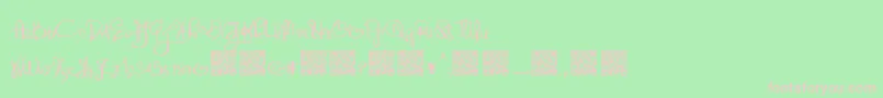 Distinguished Font – Pink Fonts on Green Background