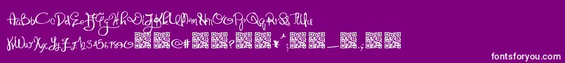 Distinguished Font – White Fonts on Purple Background