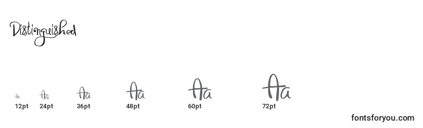 Distinguished Font Sizes