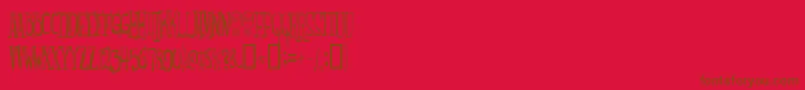 Подробнее о шрифте Monsterfreak Шрифт Monsterfreak – коричневые шрифты на красном фоне