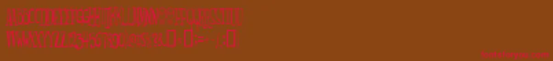 Monsterfreak Font – Red Fonts on Brown Background