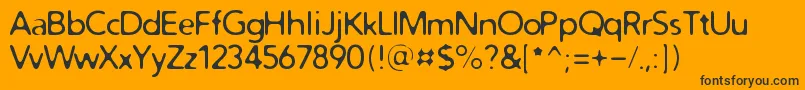 DISTRO   Font – Black Fonts on Orange Background