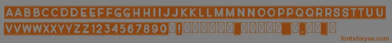 Diverplate Font – Brown Fonts on Gray Background