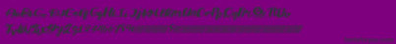 DivideConquer Font – Black Fonts on Purple Background