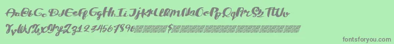 DivideConquer Font – Gray Fonts on Green Background