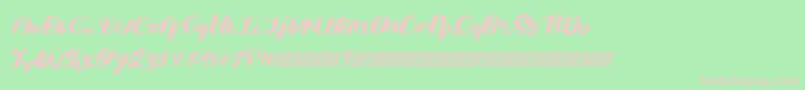 DivideConquer Font – Pink Fonts on Green Background