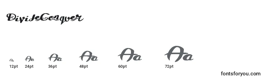DivideConquer Font Sizes