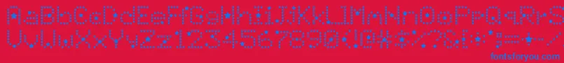 DIVO     Font – Blue Fonts on Red Background