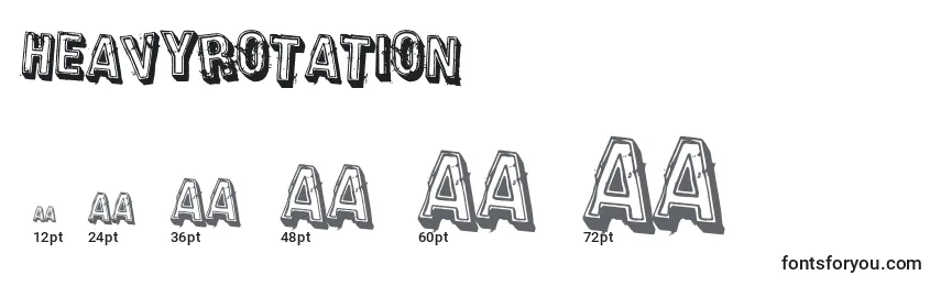 HeavyRotation Font Sizes