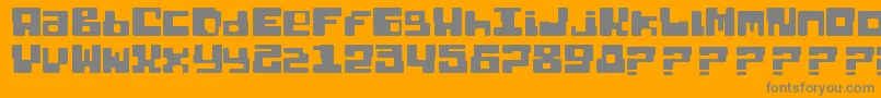 Dixietal Basic Font – Gray Fonts on Orange Background