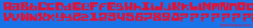 Шрифт Dixietal Basic – красные шрифты на синем фоне