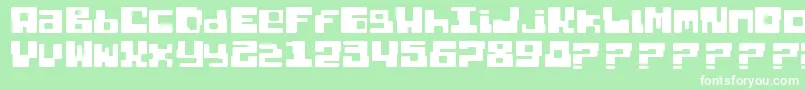 Dixietal Basic Font – White Fonts on Green Background