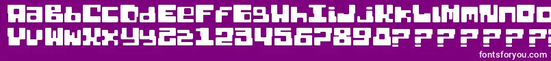 Dixietal Basic Font – White Fonts on Purple Background