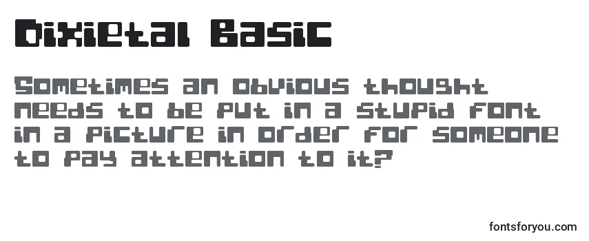 Dixietal Basic Font