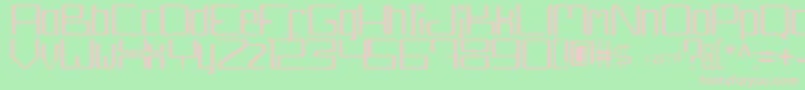 Djakarta13210 erc 2006 Font – Pink Fonts on Green Background