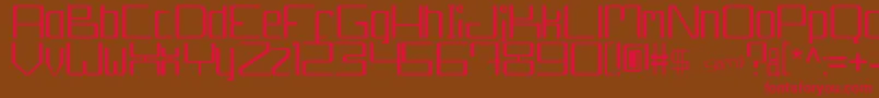 Djakarta13210 erc 2006 Font – Red Fonts on Brown Background