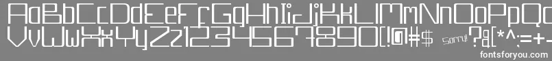 Djakarta13210 erc 2006-Schriftart – Weiße Schriften auf grauem Hintergrund