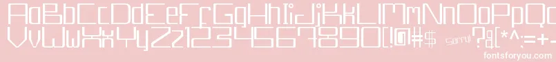 Djakarta13210 erc 2006 Font – White Fonts on Pink Background