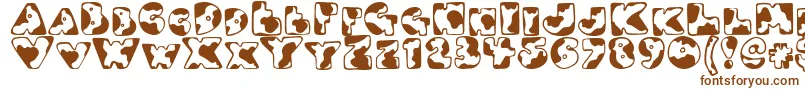 Djmoo Font – Brown Fonts on White Background