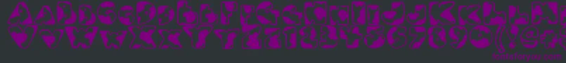 Djmoo Font – Purple Fonts on Black Background